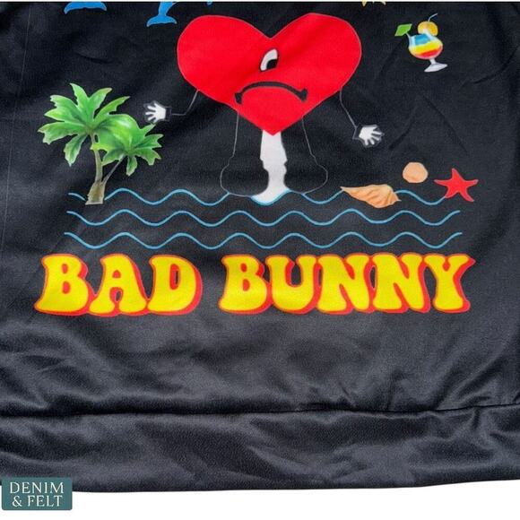 Bad Bunny “Un Verano Sin Ti” Graphic Hoodie Black Size Small Unisex - Picture 5 of 7